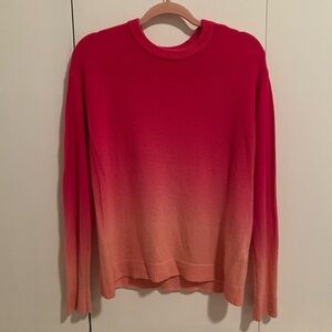 Alice + Olivia pink ombre cashmere sweater